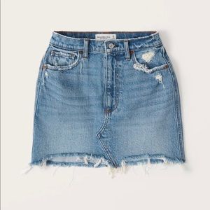 Abercrombie Curve love High Rise Jean skirt